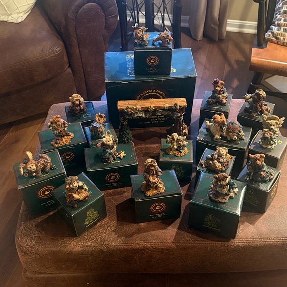 Vintage Boyds Bears Christmas Nativity Series Set Lot x18 Figurines w/ Boxes